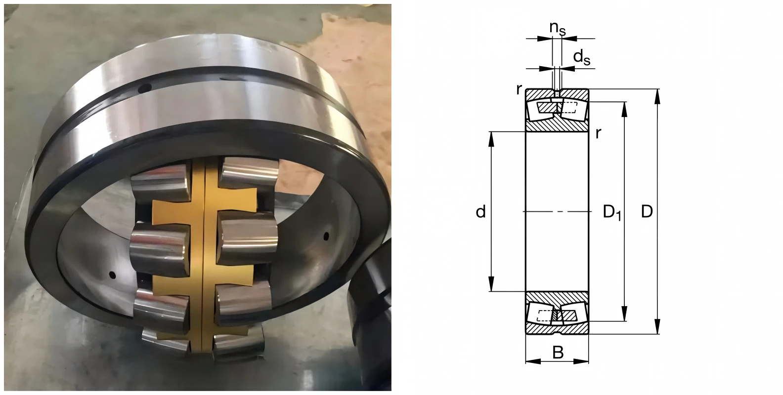 232530-K-MB bearing drawings 232530-K-MB bearing drawings